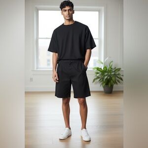 NOSTRASANTISSIMA shorts in black color Made In italy NWT $566